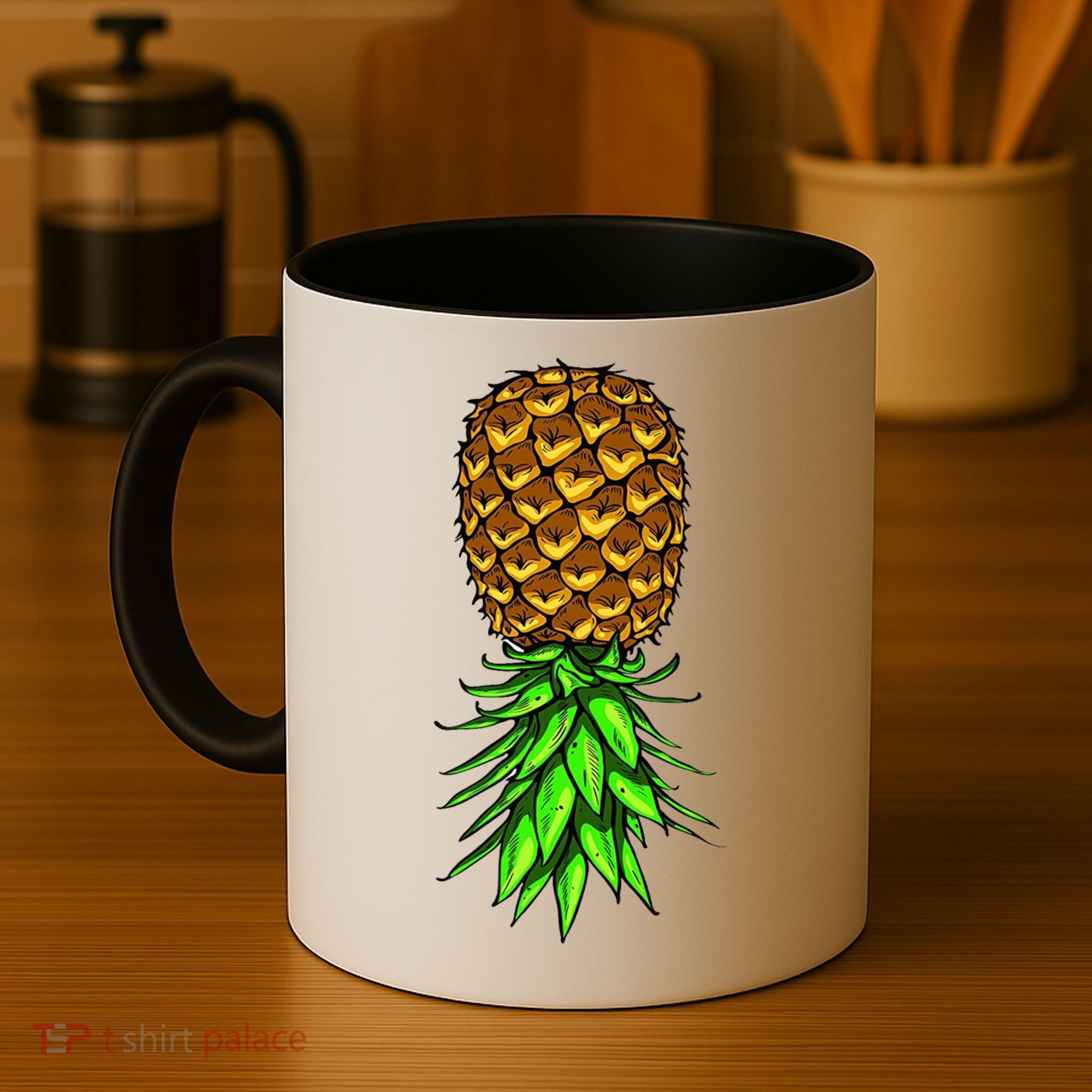 Upside Down Pineapple Gift Tropical Swinger Party Gift Coffee Mug