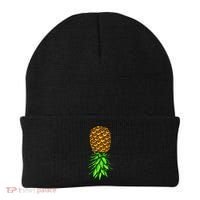 Upside Down Pineapple Gift Tropical Swinger Party Gift Beanie thumb 0