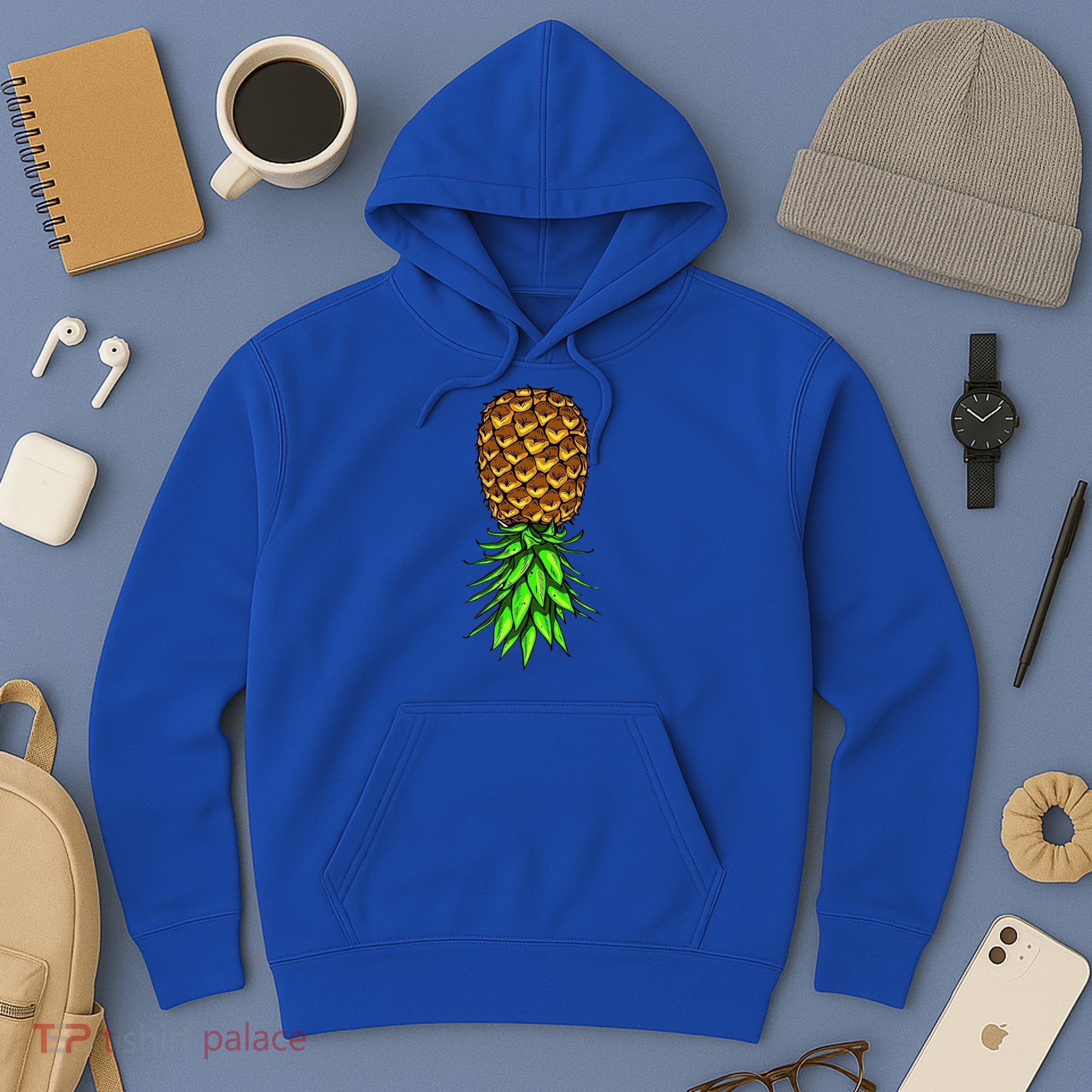 Upside Down Pineapple Gift Tropical Swinger Party Gift Hoodie