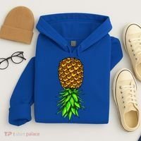 Upside Down Pineapple Gift Tropical Swinger Party Gift Hoodie thumb 4