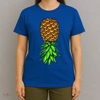 Upside Down Pineapple Gift Tropical Swinger Party Gift T-Shirt thumb 4