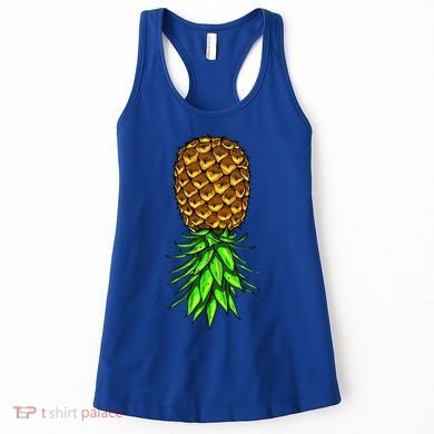 Upside Down Pineapple Gift Tropical Swinger Party Gift Women's Tank Top
