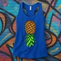 Upside Down Pineapple Gift Tropical Swinger Party Gift Women's Tank Top thumb 3
