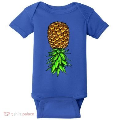 Upside Down Pineapple Gift Tropical Swinger Party Gift Baby Bodysuit