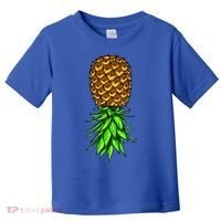 Upside Down Pineapple Gift Tropical Swinger Party Gift Toddler T-Shirt thumb 0