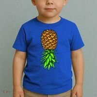 Upside Down Pineapple Gift Tropical Swinger Party Gift Toddler T-Shirt thumb 2