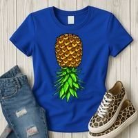 Upside Down Pineapple Gift Tropical Swinger Party Gift Women's T-Shirt thumb 3