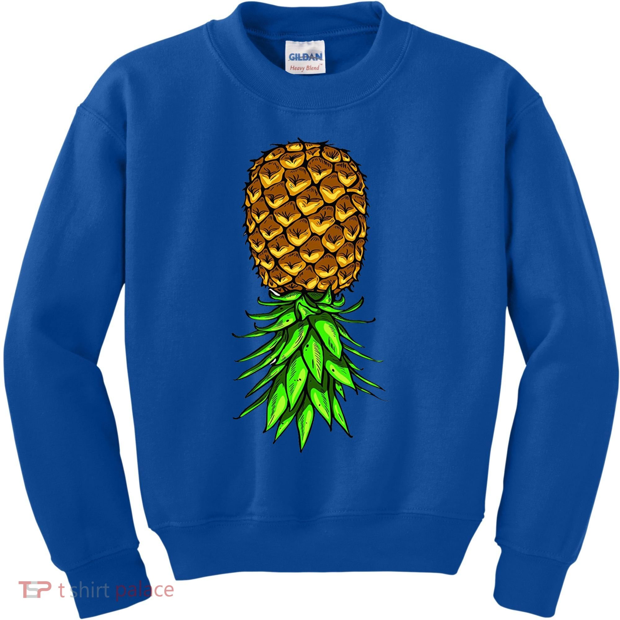 Upside Down Pineapple Gift Tropical Swinger Party Gift Kids Sweatshirt