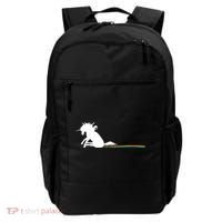 Unicorn Dragging Rainbows- Funny Adults Gifts Backpack thumb 0