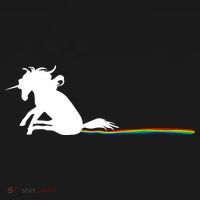 Unicorn Dragging Rainbows- Funny Adults Gifts Ornament thumb 1