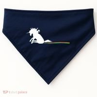 Unicorn Dragging Rainbows- Funny Adults Gifts USA-Made Doggie Bandana thumb 0