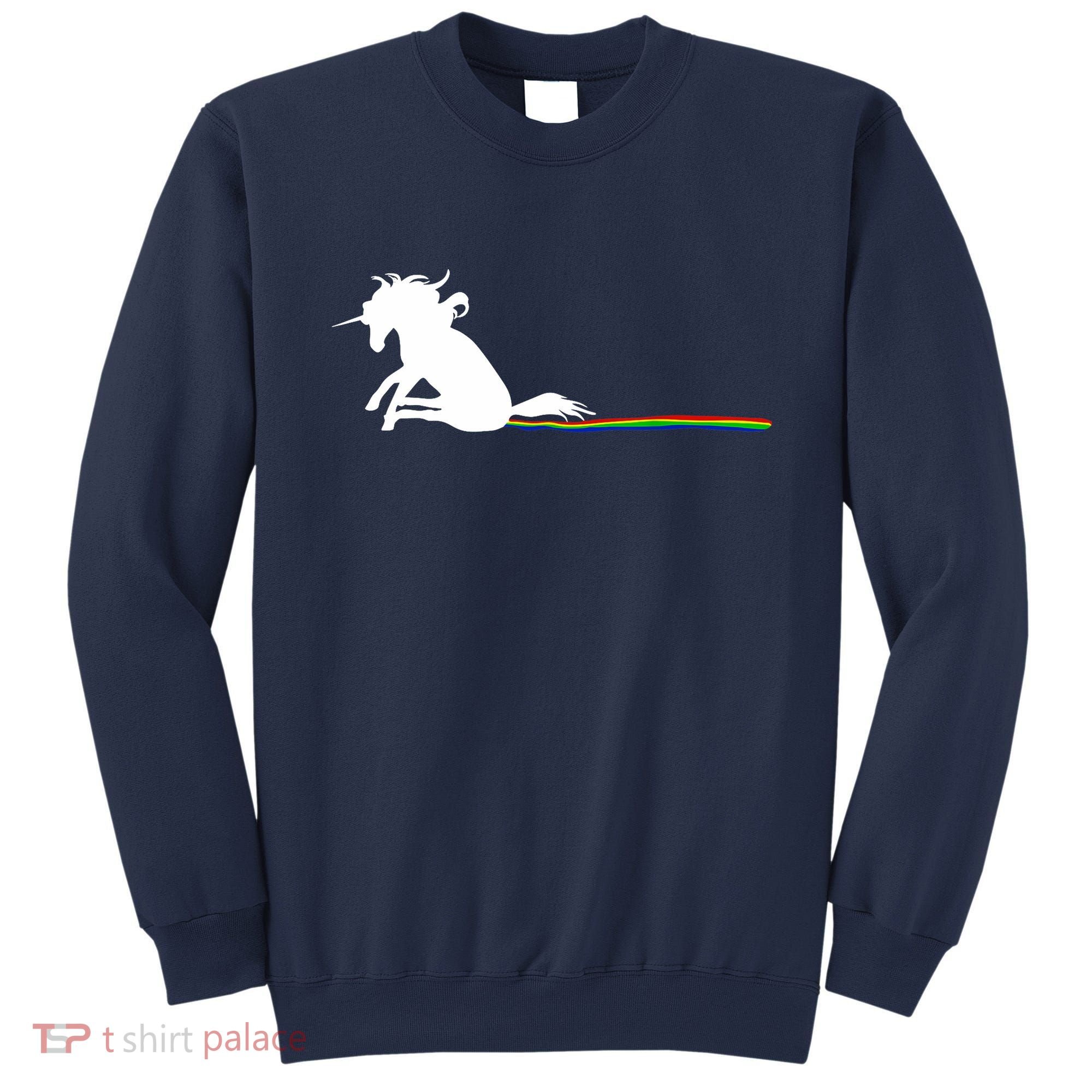Unicorn Dragging Rainbows- Funny Adults Gifts Sweatshirt