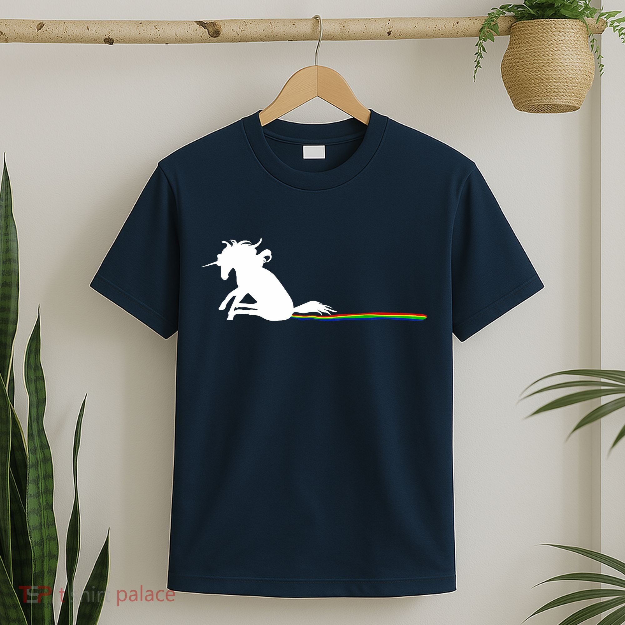 Unicorn Dragging Rainbows- Funny Adults Gifts T-Shirt