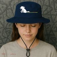 Unicorn Dragging Rainbows- Funny Adults Gifts Bucket Hat thumb 3