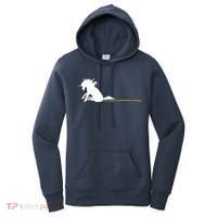 Unicorn Dragging Rainbows- Funny Adults Gifts Women's Hoodie thumb 0