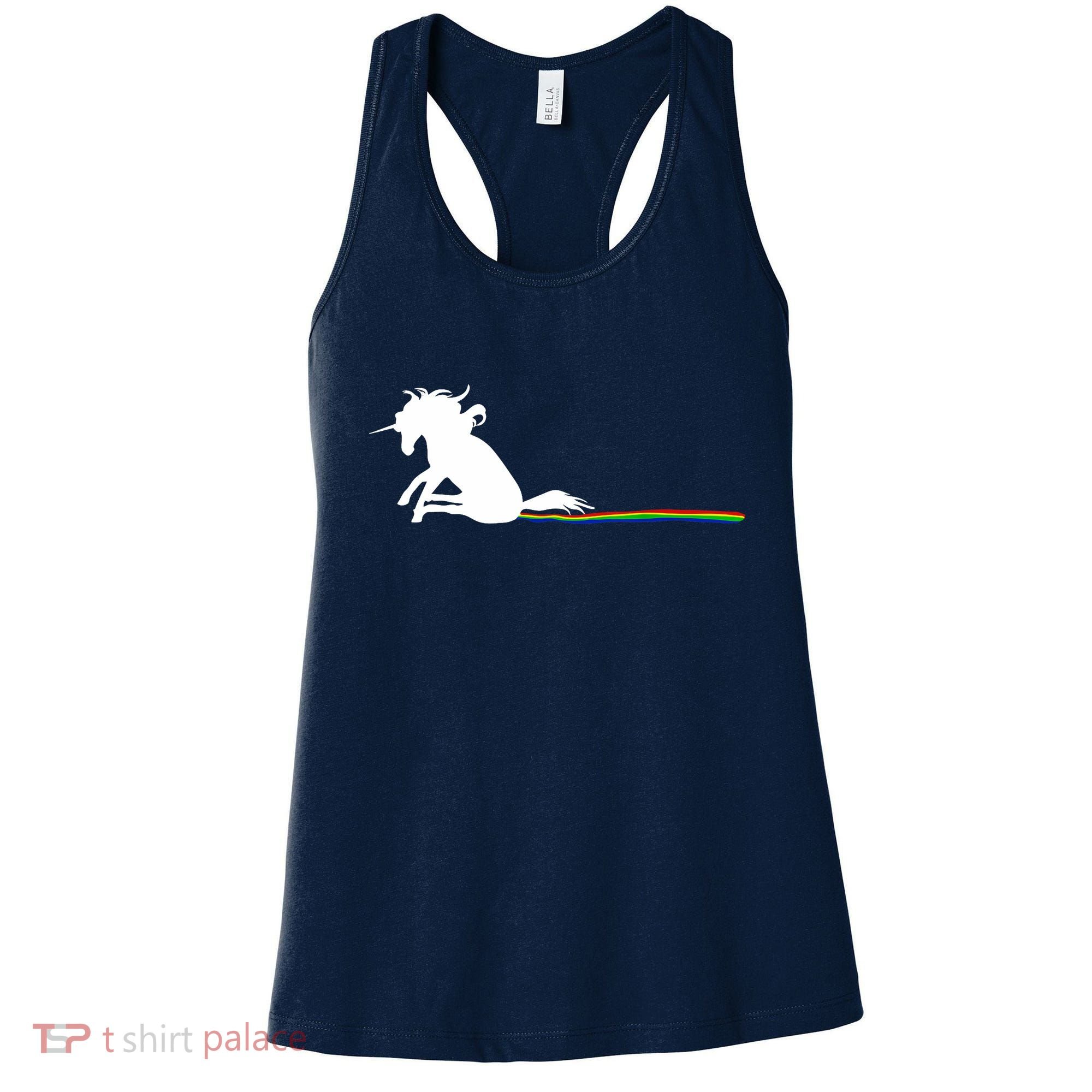Unicorn Dragging Rainbows- Funny Adults Gifts Women's Tank Top