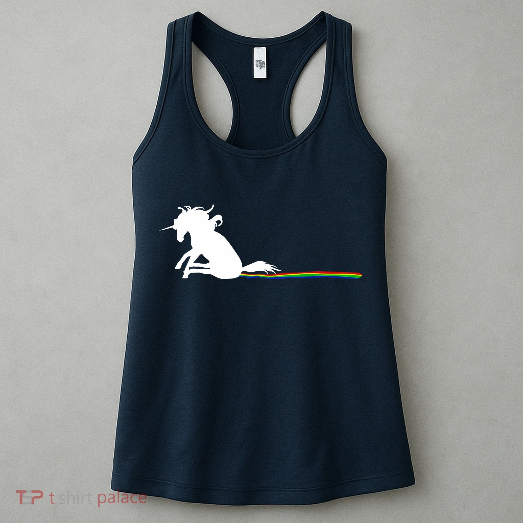 Unicorn Dragging Rainbows- Funny Adults Gifts Women's Tank Top