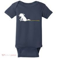 Unicorn Dragging Rainbows- Funny Adults Gifts Baby Bodysuit thumb 0