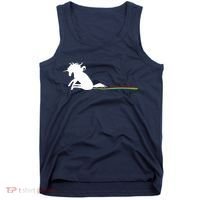 Unicorn Dragging Rainbows- Funny Adults Gifts Tank Top thumb 0