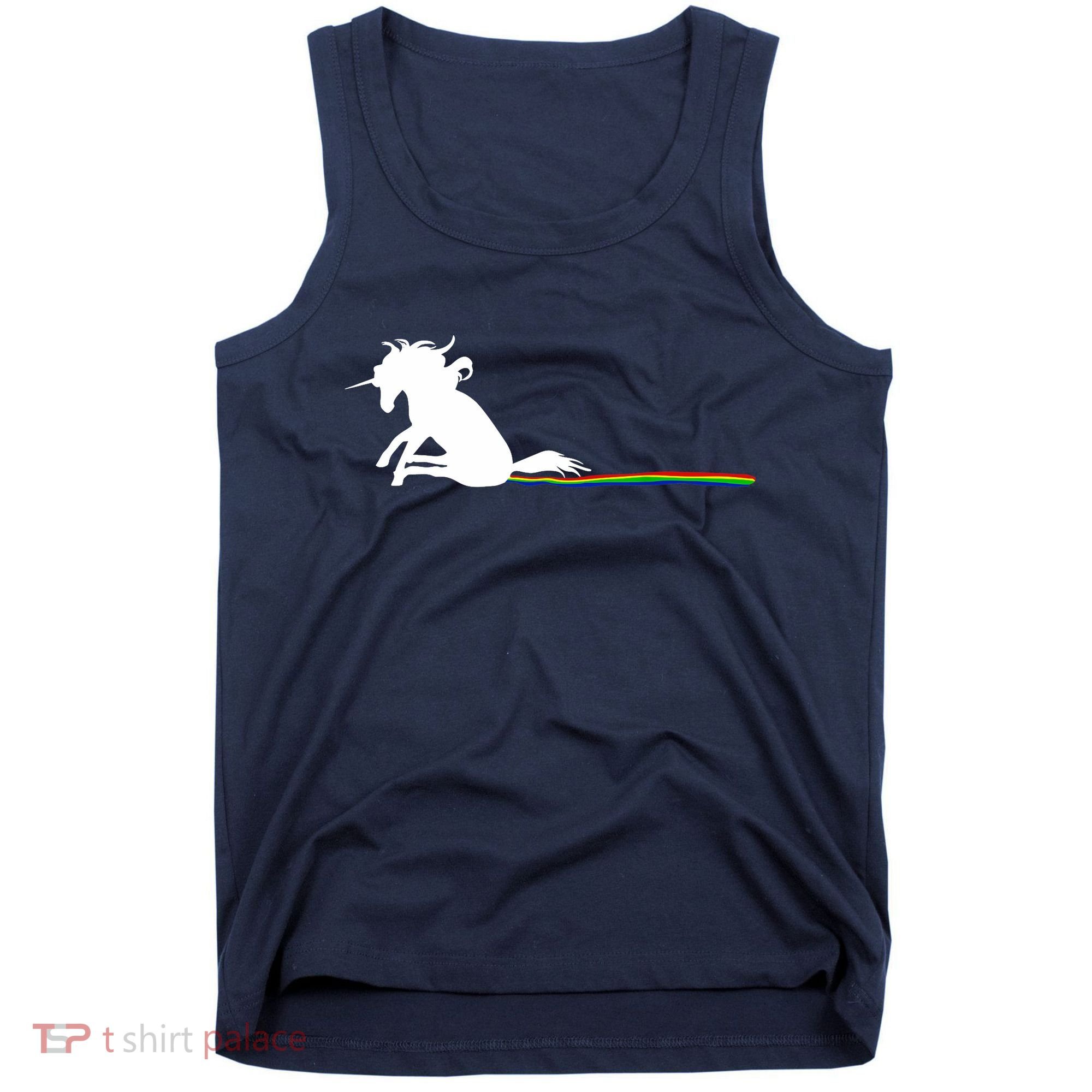 Unicorn Dragging Rainbows- Funny Adults Gifts Tank Top