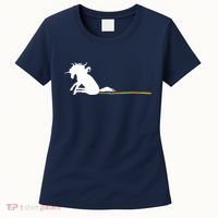 Unicorn Dragging Rainbows- Funny Adults Gifts Women's T-Shirt thumb 0