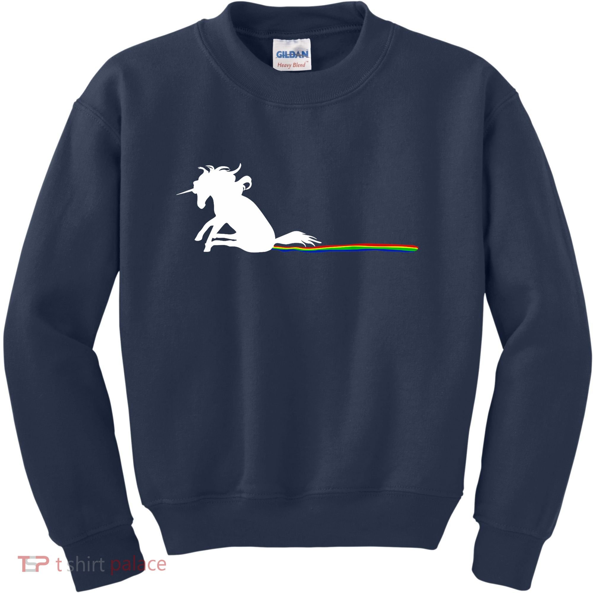 Unicorn Dragging Rainbows- Funny Adults Gifts Kids Sweatshirt