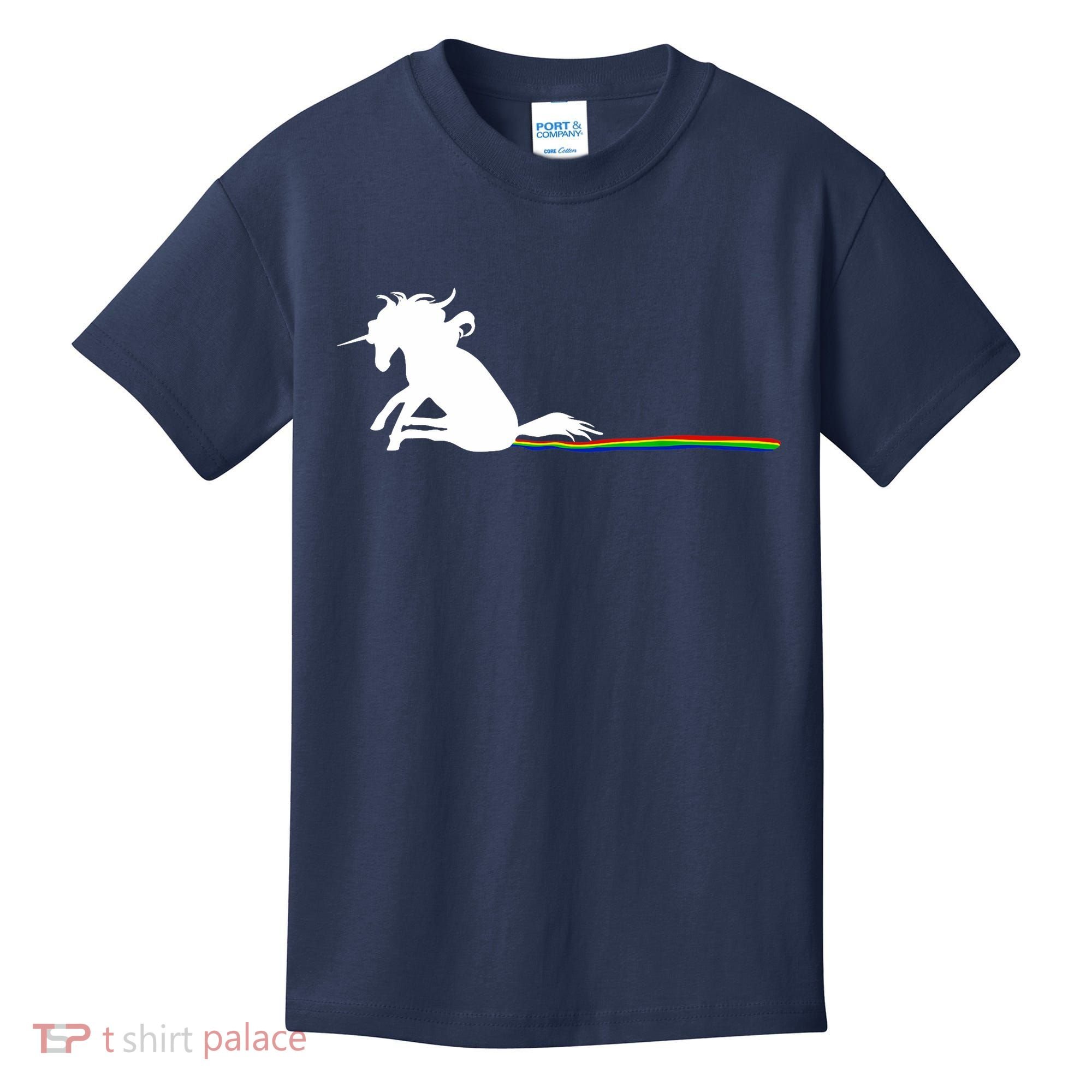 Unicorn Dragging Rainbows- Funny Adults Gifts Kids T-Shirt