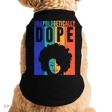 Unapologetically Dope Retro Colorful Doggie Tank