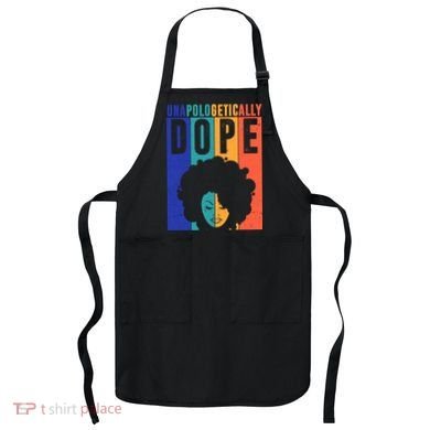 Unapologetically Dope Retro Colorful Apron
