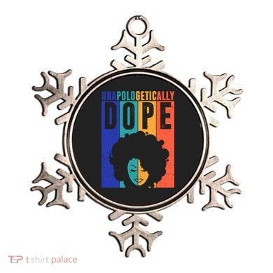Unapologetically Dope Retro Colorful Ornament