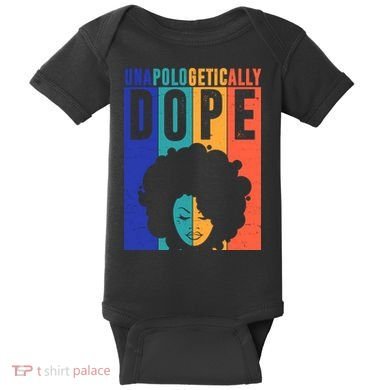 Unapologetically Dope Retro Colorful Baby Bodysuit