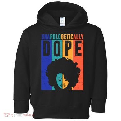 Unapologetically Dope Retro Colorful Toddler Hoodie