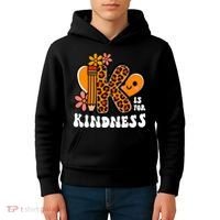 Unity Day Kindness Teacher Be Kind Kids Hoodie thumb 4