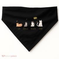 Un Deux Trois Cat USA-Made Doggie Bandana thumb 0