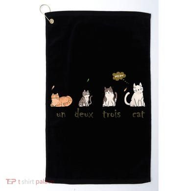 Un Deux Trois Cat Golf Towel
