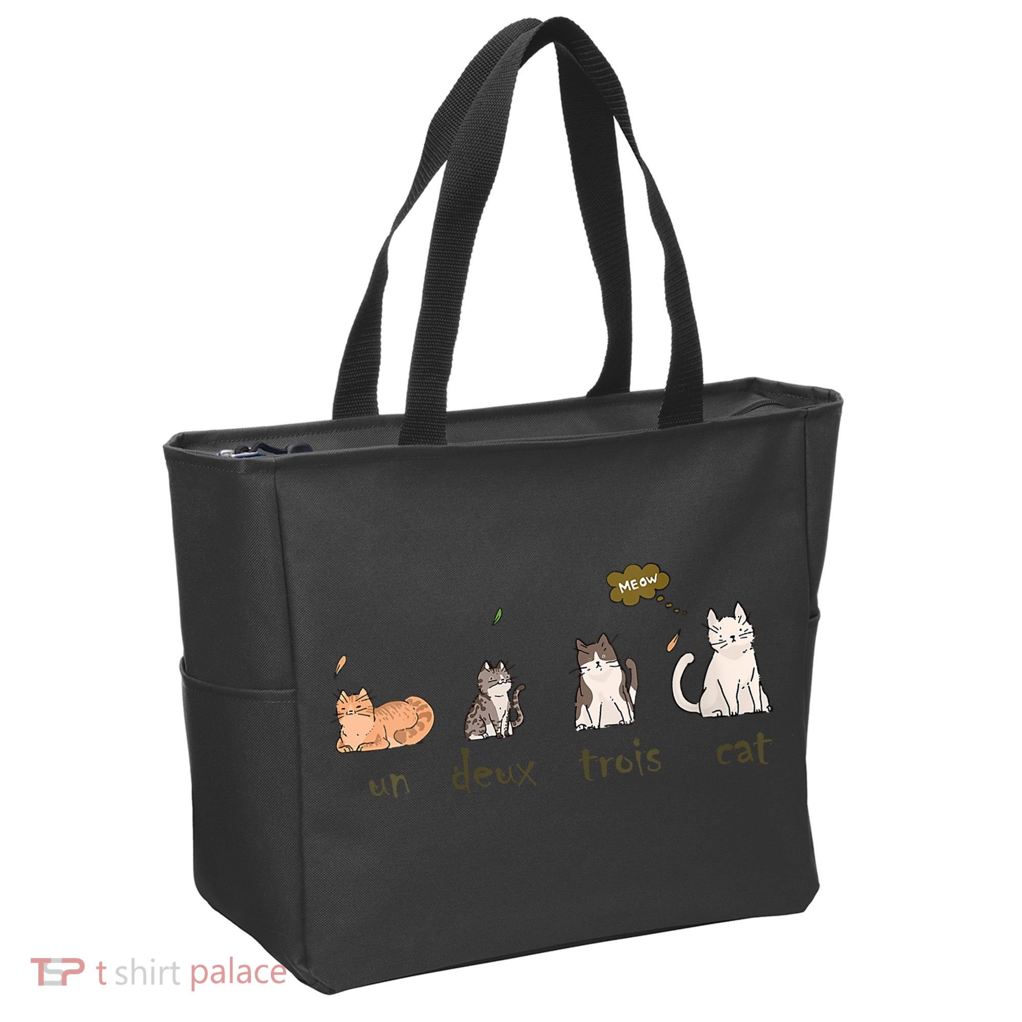 Un Deux Trois Cat Tote Bag