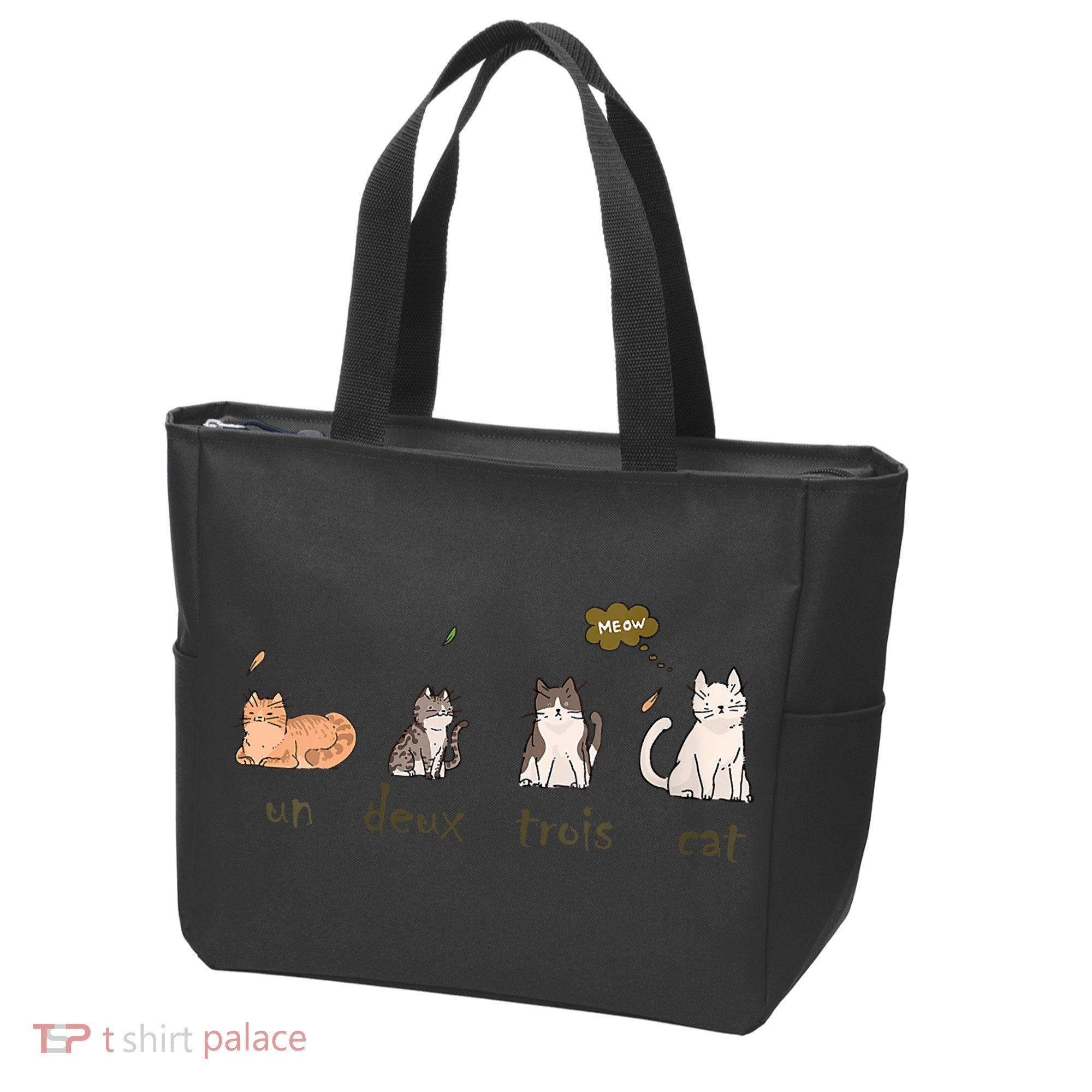 Un Deux Trois Cat Tote Bag