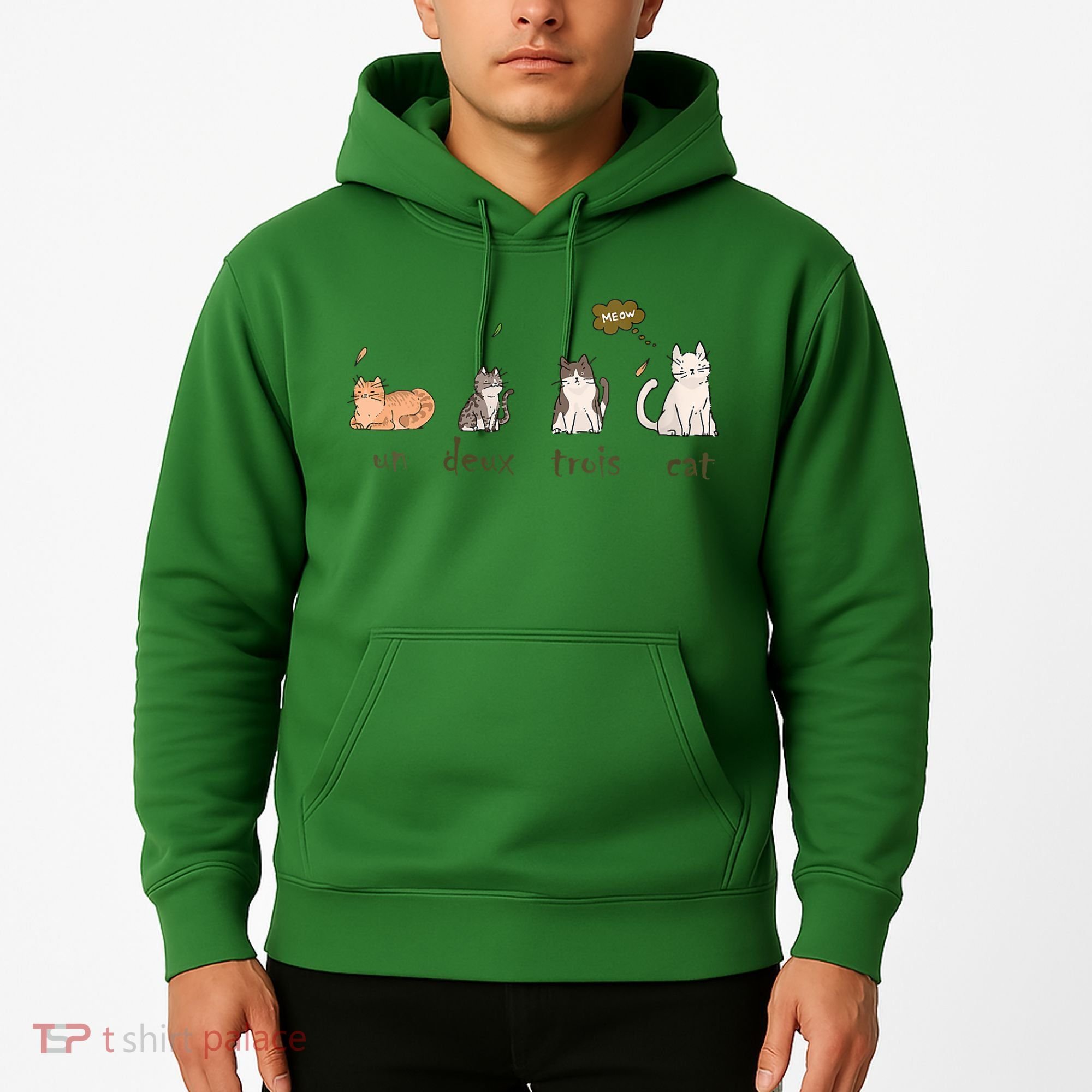 Un Deux Trois Cat Hoodie