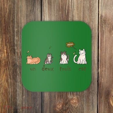 Un Deux Trois Cat Coaster