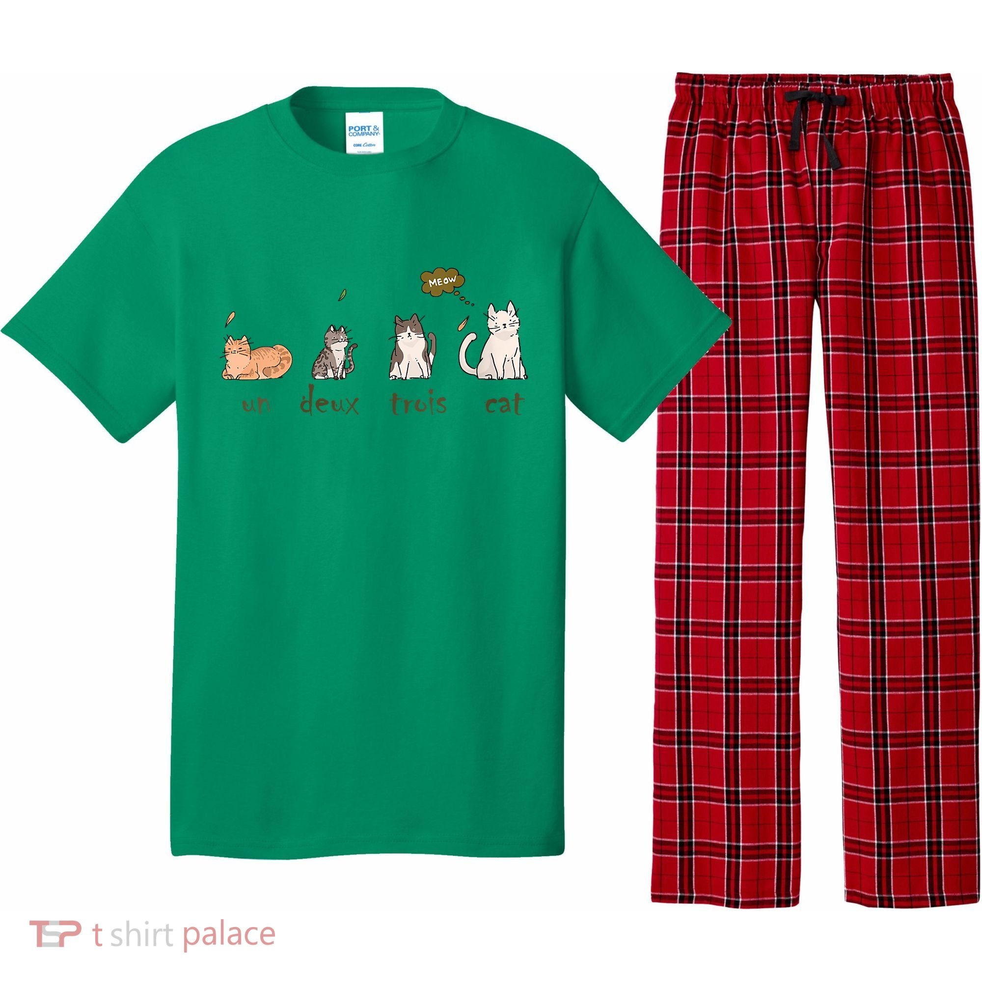 Un Deux Trois Cat Pajama Set