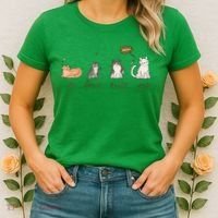 Un Deux Trois Cat Women's T-Shirt thumb 2