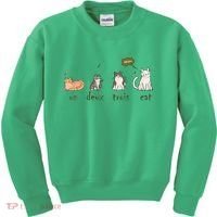 Un Deux Trois Cat Kids Sweatshirt thumb 0