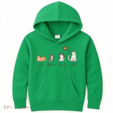 Un Deux Trois Cat Kids Hoodie