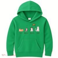 Un Deux Trois Cat Kids Hoodie thumb 0