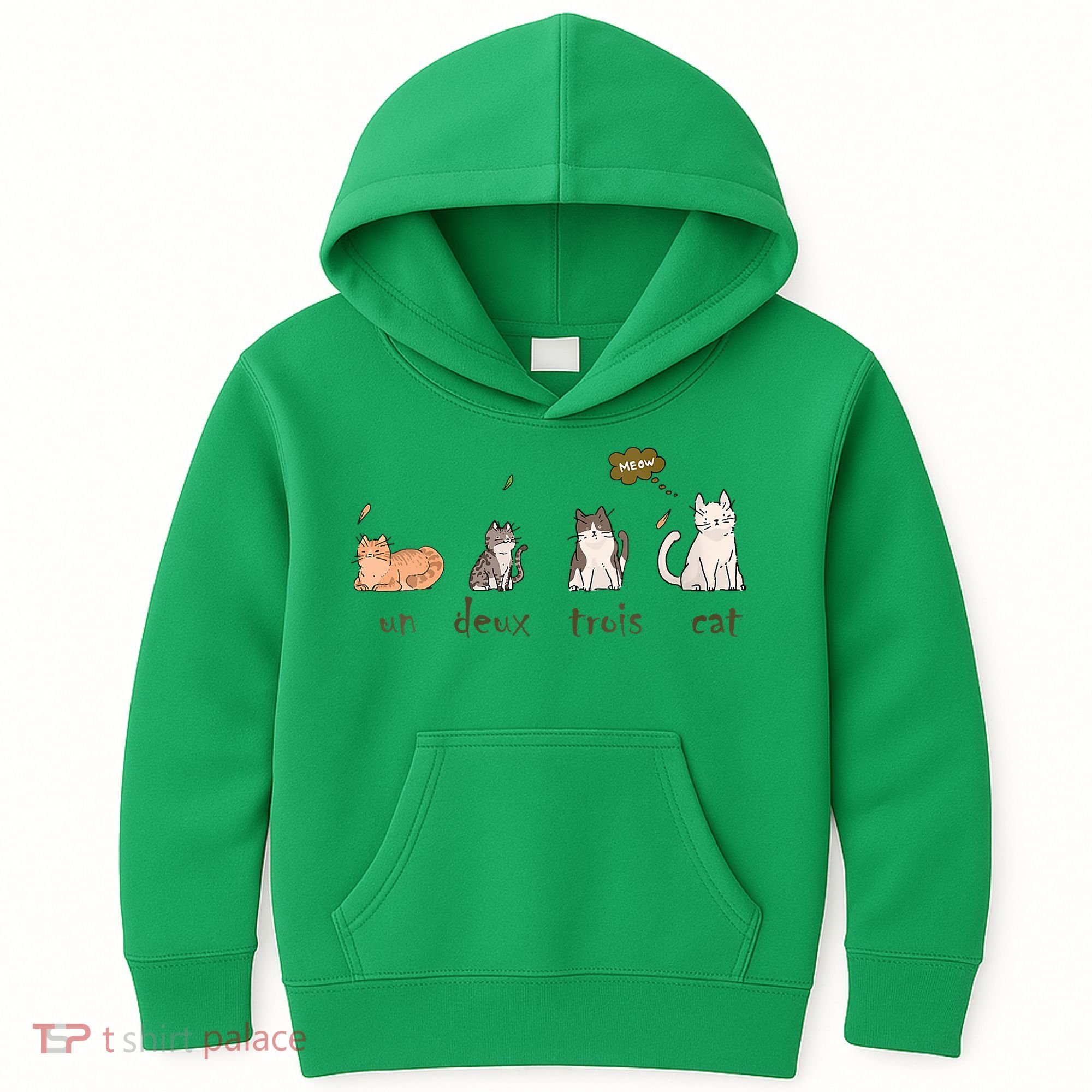 Un Deux Trois Cat Kids Hoodie