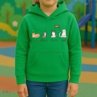 Un Deux Trois Cat Kids Hoodie thumb 3