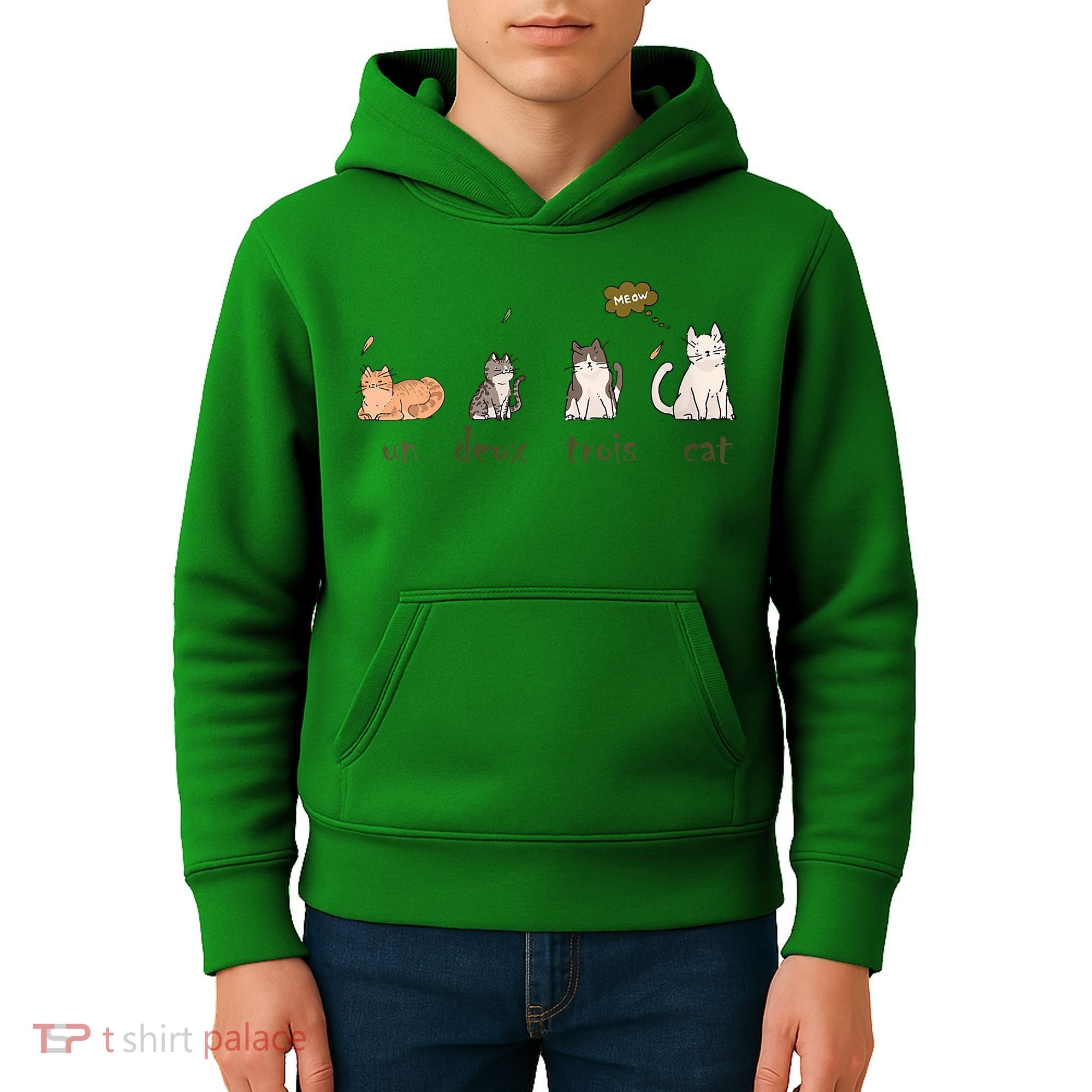 Un Deux Trois Cat Kids Hoodie
