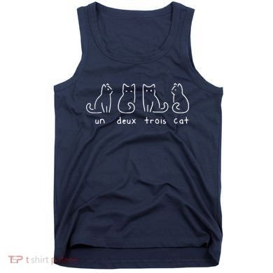 Un Deux Trois Cat Funny Tank Top