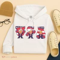 USA Donald Trump Cheer Cartoon Hoodie thumb 4
