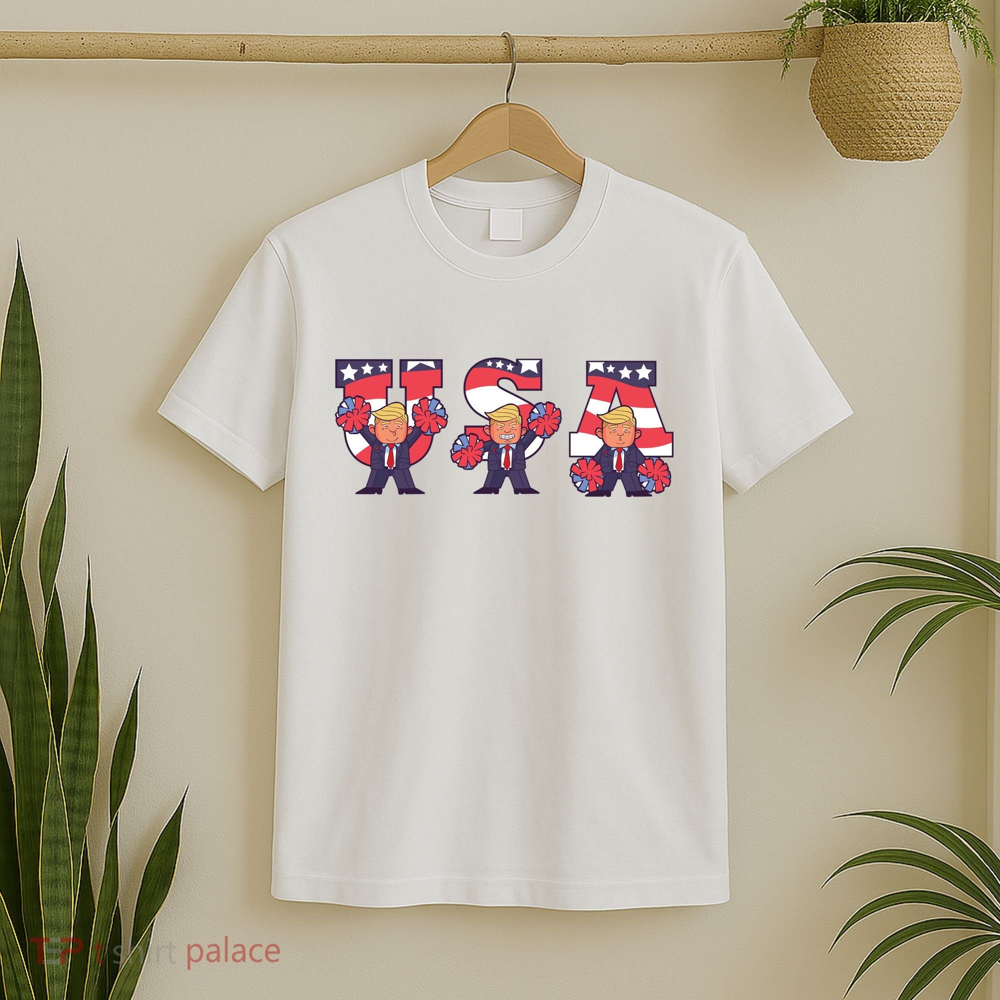USA Donald Trump Cheer Cartoon T-Shirt